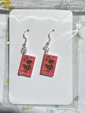 A Court of Thorns and Roses Book Dangle Earrings - Sarah J Maas